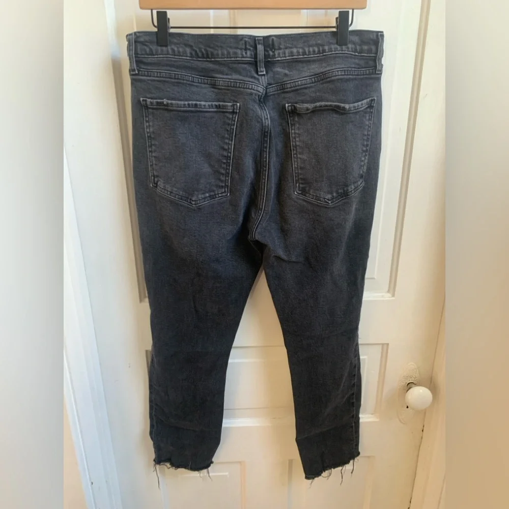 Agolde Nico Black Distressed Skinny Jeans Size 31